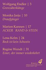 FREEdrichshagener KleeBLATT / KURZES#4 Cover des Buches FREEdrichshagener KleeBLATT / KURZES#4 (ISBN: 9783819043840)