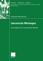 Literarische Wertungen Cover des Buches Literarische Wertungen (ISBN: 9783824445295)