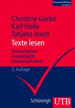 Texte lesen Cover des Buches Texte lesen (ISBN: 9783825231101)