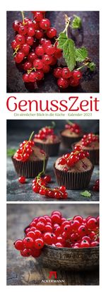 GenussZeit Kalender 2023, Triplet-Wandkalender im Hochformat (24x66 cm) - Lifestyle-, Küchen-Kalender, Gourmets, Kulinarisch Cover des Buches GenussZeit Kalender 2023, Triplet-Wandkalender im Hochformat (24x66 cm) - Lifestyle-, Küchen-Kalender, Gourmets, Kulinarisch (ISBN: 9783838433301)