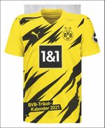 Borussia Dortmund Trikotkalender Kalender 2021 Cover des Buches Borussia Dortmund Trikotkalender Kalender 2021 (ISBN: 9783840178559)