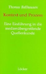 Kontext und Prozess Cover des Buches Kontext und Prozess (ISBN: 9783854094142)