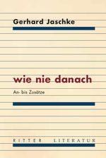wie nie danach Cover des Buches wie nie danach (ISBN: 9783854156390)