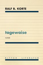 tagewaise Cover des Buches tagewaise (ISBN: 9783854156659)