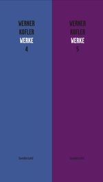 Kommentierte Werkausgabe (Band 4 und 5) Cover des Buches Kommentierte Werkausgabe (Band 4 und 5) (ISBN: 9783854496267)