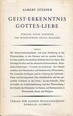 Geist-Erkenntnis / Gottes-Liebe: Essays Cover des Buches Geist-Erkenntnis / Gottes-Liebe: Essays (ISBN: 9783858890290)