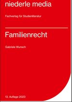 Familienrecht Cover des Buches Familienrecht (ISBN: 9783867240260)