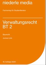 Verwaltungsrecht BT 2 - Baurecht Cover des Buches Verwaltungsrecht BT 2 - Baurecht (ISBN: 9783867240758)