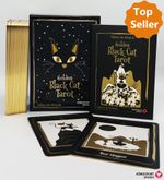 Golden Black Cat Tarot - Hochwertige Stülpdeckelschachtel mit Goldfolie Cover des Buches Golden Black Cat Tarot - Hochwertige Stülpdeckelschachtel mit Goldfolie (ISBN: 9783868265675)