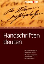 Handschriften deuten Cover des Buches Handschriften deuten (ISBN: 9783869105161)