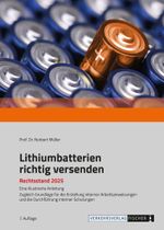 Lithium-Batterien richtig versenden Cover des Buches Lithium-Batterien richtig versenden (ISBN: 9783878410386)