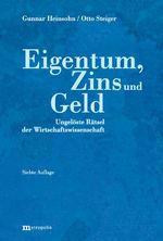 Eigentum, Zins und Geld Cover des Buches Eigentum, Zins und Geld (ISBN: 9783895188442)