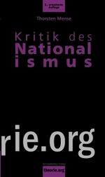 Kritik des Nationalismus Cover des Buches Kritik des Nationalismus (ISBN: 9783896576439)