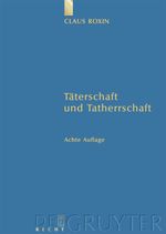 Taterschaft Und Tatherrschaft Cover des Buches Taterschaft Und Tatherrschaft (ISBN: 9783899491944)