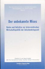 Der unbekannte Mises Cover des Buches Der unbekannte Mises (ISBN: 9783902466358)