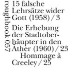 15 falsche Lehrsätze wider Gott und andere serial poems Cover des Buches 15 falsche Lehrsätze wider Gott und andere serial poems (ISBN: 9783906050881)