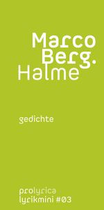 Halme Cover des Buches Halme (ISBN: 9783907551936)
