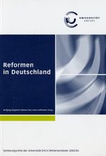 Reformen in Deutschland Cover des Buches Reformen in Deutschland (ISBN: 9783932081736)