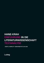 Einführung in die Literaturwissenschaft. Textanalyse. Cover des Buches Einführung in die Literaturwissenschaft. Textanalyse. (ISBN: 9783937719436)