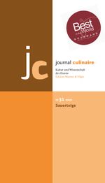 journal culinaire. Kultur und Wissenschaft des Essens Cover des Buches journal culinaire. Kultur und Wissenschaft des Essens (ISBN: 9783941121317)