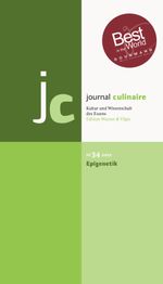 journal culinaire. Kultur und Wissenschaft des Essens Cover des Buches journal culinaire. Kultur und Wissenschaft des Essens (ISBN: 9783941121348)