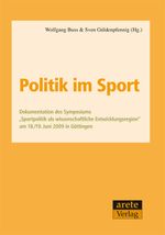 Politik im Sport Cover des Buches Politik im Sport (ISBN: 9783942468008)