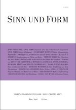 Sinn und Form 2/2025 Cover des Buches Sinn und Form 2/2025 (ISBN: 9783943297829)