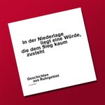 In der Niederlage liegt eine Würde, die dem Sieg kaum zusteht – Geschichten aus Ruhrgebiet Cover des Buches In der Niederlage liegt eine Würde, die dem Sieg kaum zusteht – Geschichten aus Ruhrgebiet (ISBN: 9783944585024)