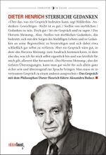 Sterbliche Gedanken Cover des Buches Sterbliche Gedanken (ISBN: 9783945400104)
