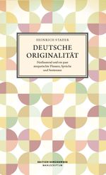 Deutsche Originalität Cover des Buches Deutsche Originalität (ISBN: 9783948075507)