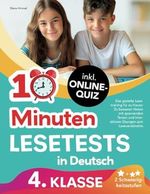 10-Minuten Lesetests in Deutsch 4. Klasse: Das gezielte Lesetraining für zu Hause inkl. Online-Quiz - zu besseren Noten mit spannenden Texten und interaktiven Übungen zum Leseverständnis Cover des Buches 10-Minuten Lesetests in Deutsch 4. Klasse: Das gezielte Lesetraining für zu Hause inkl. Online-Quiz - zu besseren Noten mit spannenden Texten und interaktiven Übungen zum Leseverständnis (ISBN: 9783950547405)