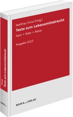 Texte zum Lebensmittelrecht Cover des Buches Texte zum Lebensmittelrecht (ISBN: 9783954689187)