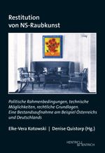 Restitution von NS-Raubkunst Cover des Buches Restitution von NS-Raubkunst (ISBN: 9783955656287)