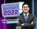So werden Sie zum Quizgott 2022!: Der Quizkalender von Sebastian Jacoby - Der Abreißkalender! Cover des Buches So werden Sie zum Quizgott 2022!: Der Quizkalender von Sebastian Jacoby - Der Abreißkalender! (ISBN: 9783966641869)