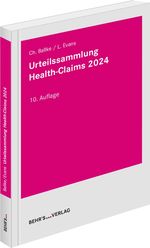 Urteilssammlung Health-Claims 2024 Cover des Buches Urteilssammlung Health-Claims 2024 (ISBN: 9783988920003)