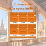 Spanische Kurzgeschichten (Bücher + 6 Audio-CDs) Cover des Buches Spanische Kurzgeschichten (Bücher + 6 Audio-CDs) (ISBN: 9783991127628)