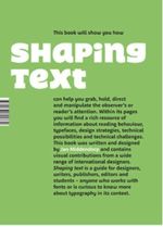 Shaping Text Cover des Buches Shaping Text (ISBN: 9789063692230)
