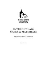 Internet Law: Cases & Materials (2024 Edition) Cover des Buches Internet Law: Cases & Materials (2024 Edition) (ISBN: 9798335961356)