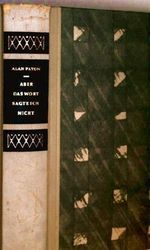 Aber das Wort sagte ich nicht : Roman. Cover des Buches Aber das Wort sagte ich nicht : Roman. (ISBN: B0024C7HLM)