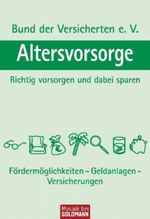 Altersvorsorge Cover des Buches Altersvorsorge (ISBN: 9783442172160)