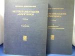 Neutestamentliche Apokryphen in deutscher Übersetzung. 3., völlig neubearb. Auflage herausgegeben von Wilhelm Schneemelcher. 2 Bände. Cover des Buches Neutestamentliche Apokryphen in deutscher Übersetzung. 3., völlig neubearb. Auflage herausgegeben von Wilhelm Schneemelcher. 2 Bände. (ISBN: B000IU0HJQ)