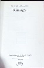 Kissinger. Cover des Buches Kissinger. (ISBN: B001NJ9ZJO)