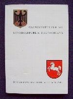 Grundgesetz für die Bundesrepublik Deutschland. Vorläufige Niedersächsische Verfassung. Cover des Buches Grundgesetz für die Bundesrepublik Deutschland. Vorläufige Niedersächsische Verfassung. (ISBN: B0025WQ6JK)