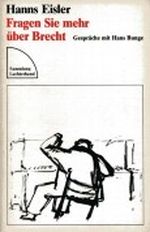 Fragen Sie mehr über Brecht. Gespräche mit Hans Bunge Cover des Buches Fragen Sie mehr über Brecht. Gespräche mit Hans Bunge (ISBN: B0028KK8H0)