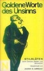 Goldene Worte des Unsinns Cover des Buches Goldene Worte des Unsinns (ISBN: B002AXUQ4U)