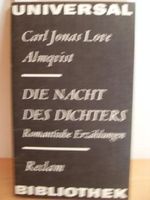 CARLOS JONAS LOVE ALMQVIST: Die Nacht des Dichters Cover des Buches CARLOS JONAS LOVE ALMQVIST: Die Nacht des Dichters (ISBN: B003FJDN5M)