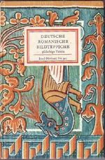 Deutsche Romantische Bildteppiche. 36 farbige Tafeln. Insel Bücherei Band 915 Cover des Buches Deutsche Romantische Bildteppiche. 36 farbige Tafeln. Insel Bücherei Band 915 (ISBN: B003U05E3U)