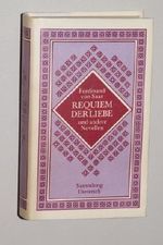 Saar, Ferdinand von: Requiem der Liebe und andere Novellen. 3. Aufl. Leipzig, Dieterich, 1988. 8°. 682 S. Leinen. Schutzumschl. (ISBN 3-7350-0036-3) Cover des Buches Saar, Ferdinand von: Requiem der Liebe und andere Novellen. 3. Aufl. Leipzig, Dieterich, 1988. 8°. 682 S. Leinen. Schutzumschl. (ISBN 3-7350-0036-3) (ISBN: B004SP5G1Q)