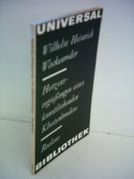 Wilhelm Heinrich Wackenroder: Herzensergießungen eines kunstliebenden Klosterbruders Cover des Buches Wilhelm Heinrich Wackenroder: Herzensergießungen eines kunstliebenden Klosterbruders (ISBN: B005MGDMAW)