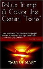 Pollux Trump & Castor the Gemini “Twins”: Gods Prophetic End Time Warrior Judges Written in the Stars! (אלים נביאים סוף הזמן שופטים לוחם כתוב בכוכבים!) (English Edition) Cover des Buches Pollux Trump & Castor the Gemini “Twins”: Gods Prophetic End Time Warrior Judges Written in the Stars! (אלים נביאים סוף הזמן שופטים לוחם כתוב בכוכבים!) (English Edition) (ISBN: B09T2FBN6T)